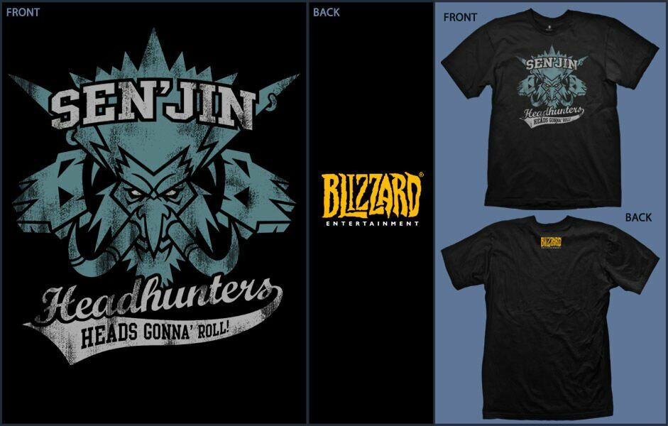 Футболка World of Warcraft Sen'Jin Headhunters T-Shirt (мужск., Розмір M) 