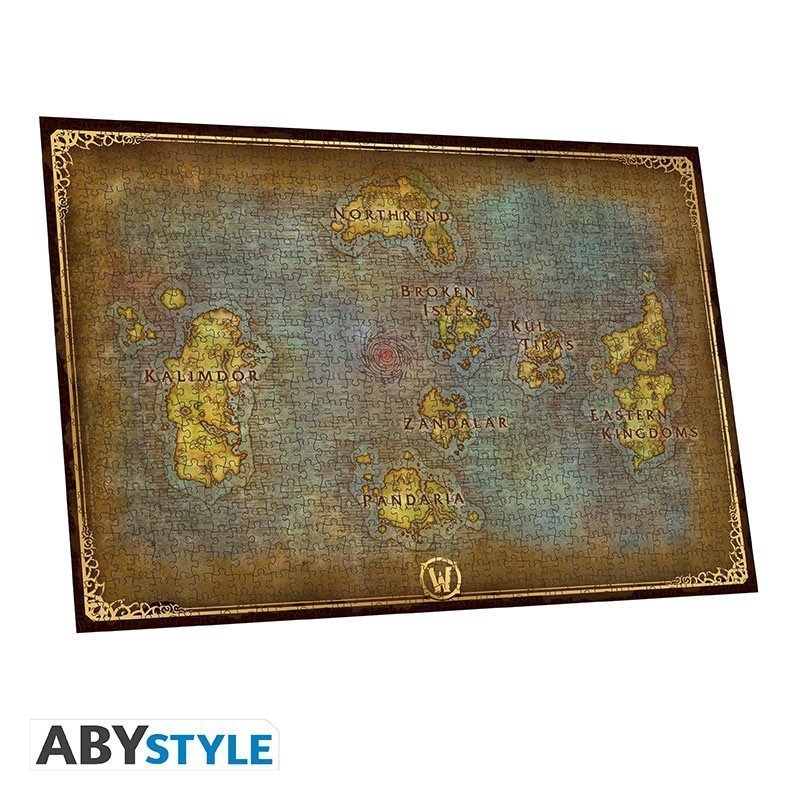Пазл World of Warcraft Azeroth map Варкрафт (Мапа Азерота) 1000 шт. 
