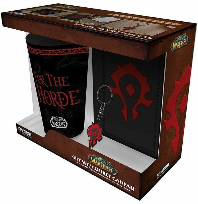 Подарунковий набір Варкрафт World of Warcraft - Horde Pack (склянка, брелок, блокнот) 