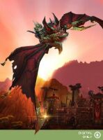 WoW Mount: Armored Bloodwing (бронированный кровокрыл) 