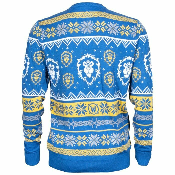 Светр World of Warcraft ALLIANCE Ugly Holiday Pullover Sweater (Варкрафт Альянс) L 