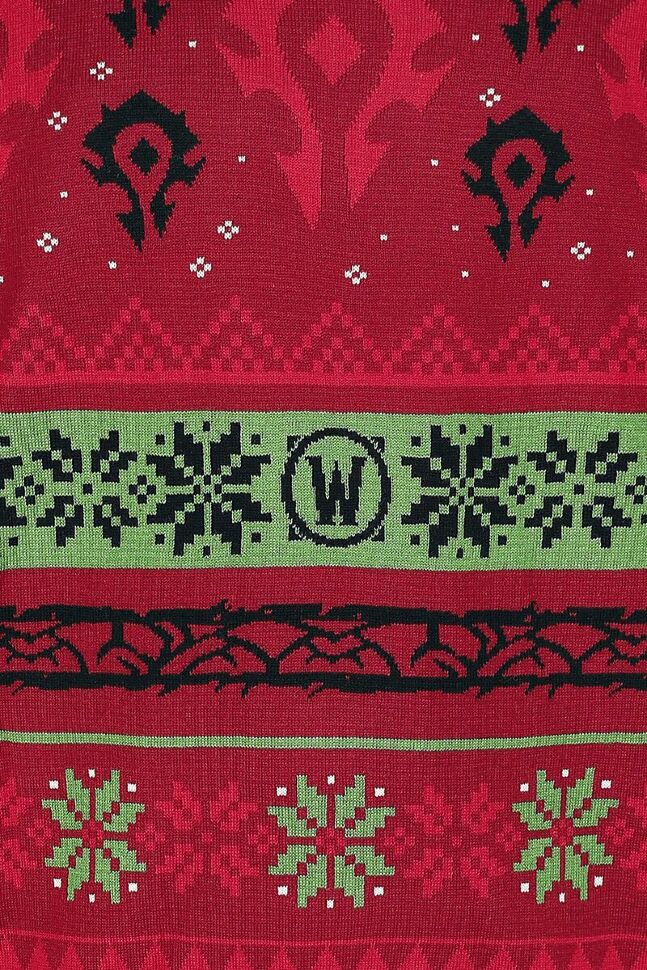 Светр World of Warcraft Horde Ugly Holiday Pullover Sweater (Варкрафт Орда) L 