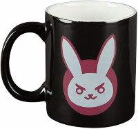 Чашка JINX Overwatch - D.VA Ceramic Black /Pink 