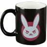 Чашка JINX Overwatch - D.VA Ceramic Black/Pink