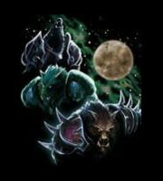 Футболка World of Warcraft Three Worgen Moon (M, XL)