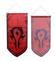 Знамя флаг Орды Варкрафт World of Warcraft Horde Flag banner (125 х 55 см)