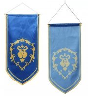 Знамя флаг Альянса Варкрафт World of Warcraft Alliance Flag banner (125 х 55 см)