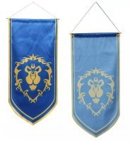 Знамя флаг Альянса Варкрафт World of Warcraft Alliance Flag banner (125 х 55 см) 