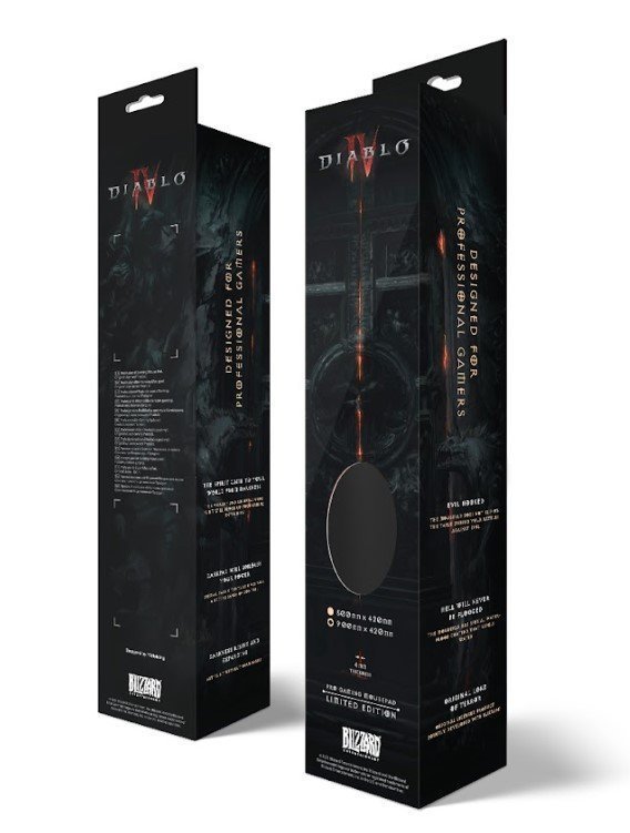 Килимок для миші ігрова поверхня Blizzard DIABLO IV 4 - Skeleton King (Діабло) XL (90*42 cm) 