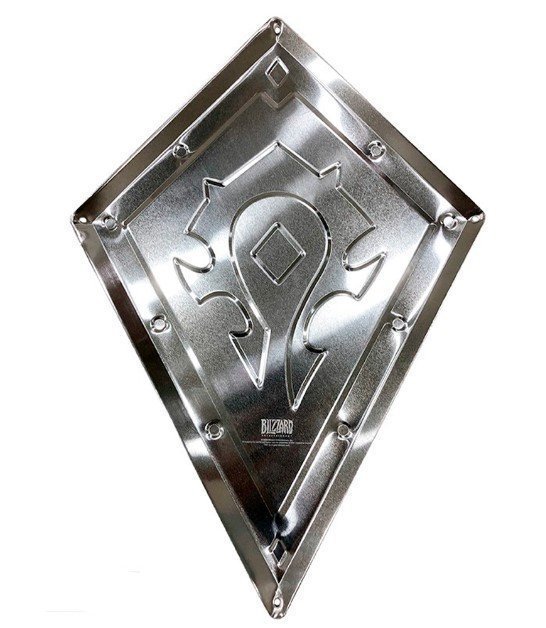 Табличка металева Blizzard World of Warcraft Horde Shield Варкрафт Орда 35x25 см 