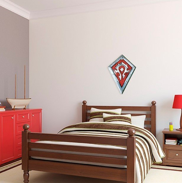 Табличка металева Blizzard World of Warcraft Horde Shield Варкрафт Орда 35x25 см 