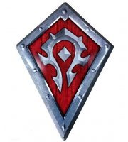 Табличка металлическая Blizzard World of Warcraft Horde Shield Варкрафт Орда 35x25 см 