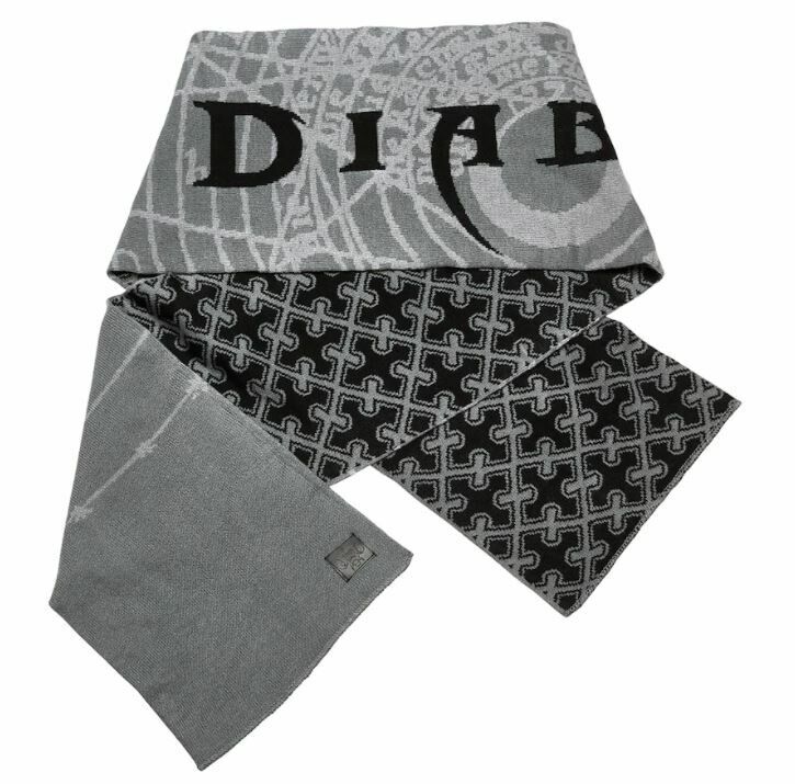 Шарф Diablo Knitted Scarf - Grey Діабло 214*33 см 