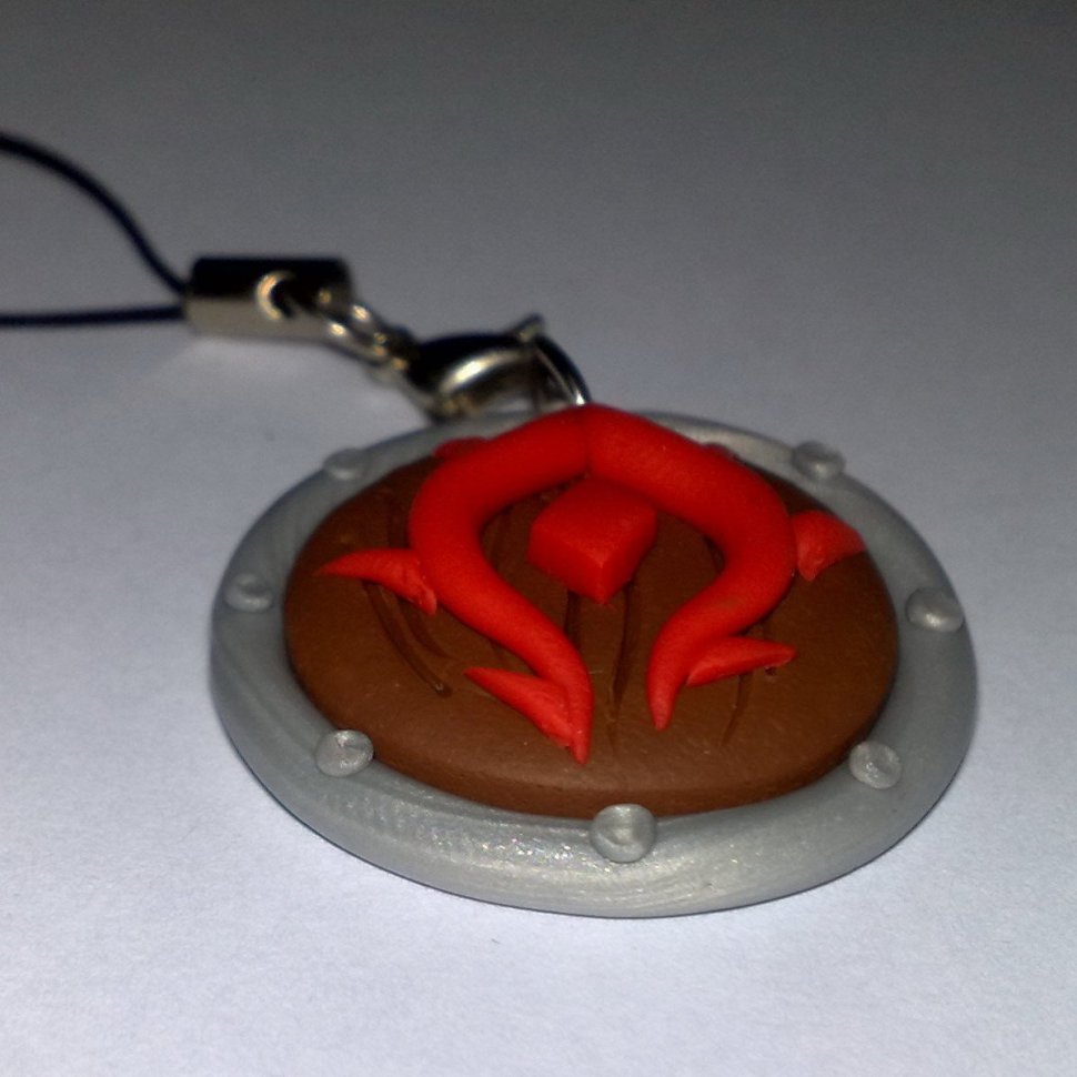 Брелок World of Warcraft Horde Keychain (полімерний клей) 
