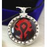 Медальон World of Warcraft Horde (Металл + стекло) №3