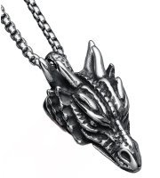 Медальон Dragon Head Stainless Steel Necklace (нержавеющая сталь)