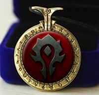 Медальйон World of Warcraft Horde (Метал + скло) №4 