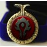 Медальон World of Warcraft Horde (Металл + стекло) №4