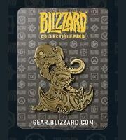 Значок 2015 Blizzcon Exclusive Gold Murkidan Blizzard Pin 