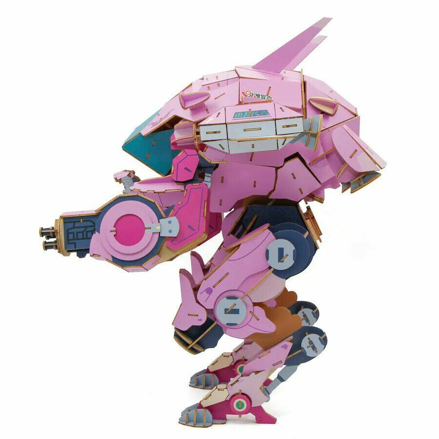 Конструктор з дерева 3D Overwatch D.Va 18" IncrediBuilds Collectible Wood Model 45 см 