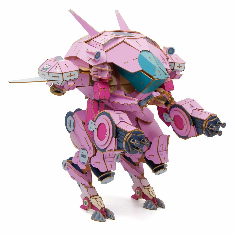 Конструктор з дерева 3D Overwatch D.Va 18" IncrediBuilds Collectible Wood Model 45 см 