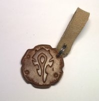 Брелок World of Warcraft Horde Keychain (шкіра) 