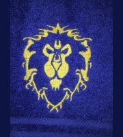 Рушник зі знаком Альянсу (Alliance World of Warcraft Towel) 35 x 62 cm