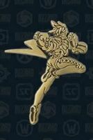 Значок 2015 Blizzcon Exclusive Gold Tracer Overwatch  Blizzard Pin  