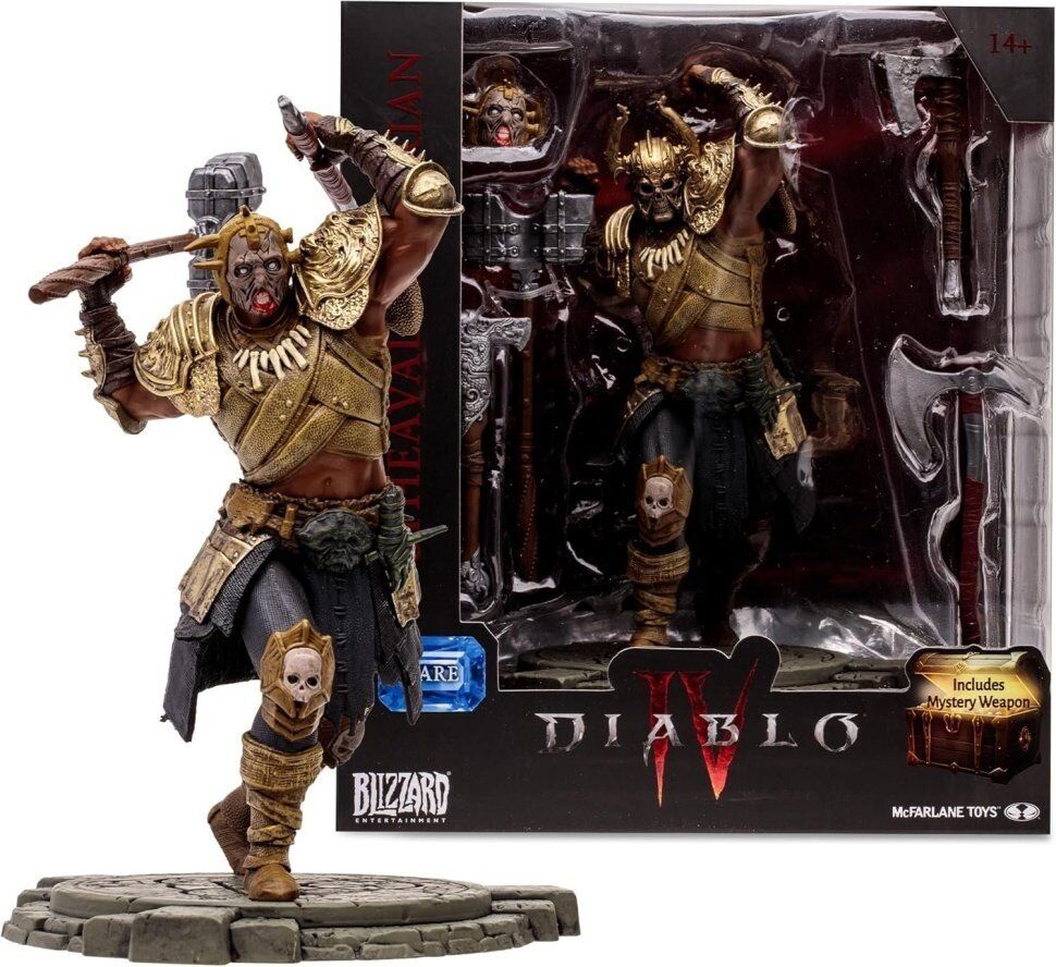 Фігурка McFarlane Diablo IV Upheaval Barbarian Rare Figure Діабло Варвар 20 см. 
