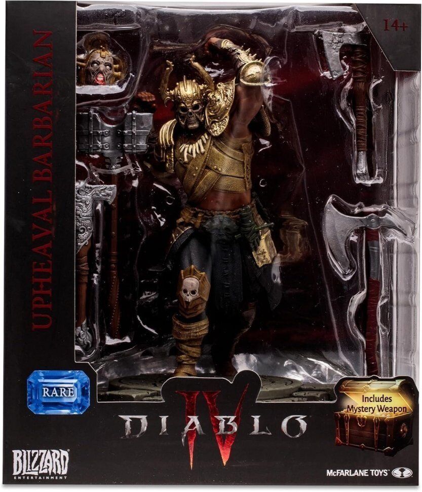 Фігурка McFarlane Diablo IV Upheaval Barbarian Rare Figure Діабло Варвар 20 см. 