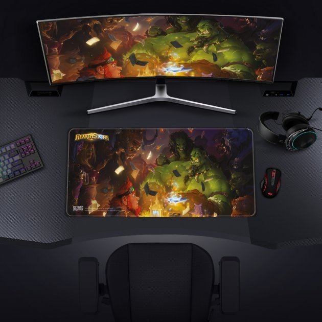 Килимок для миші ігрова поверхня Blizzard Hearthstone Heroes Хартстоун XL (90*42 cm) 