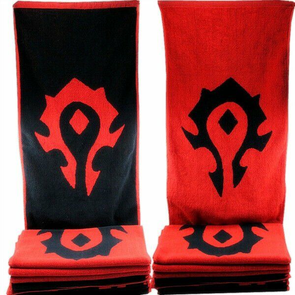 Рушник зі знаком Орди (Horde World of Warcraft Towel) 150 x 72 cm 