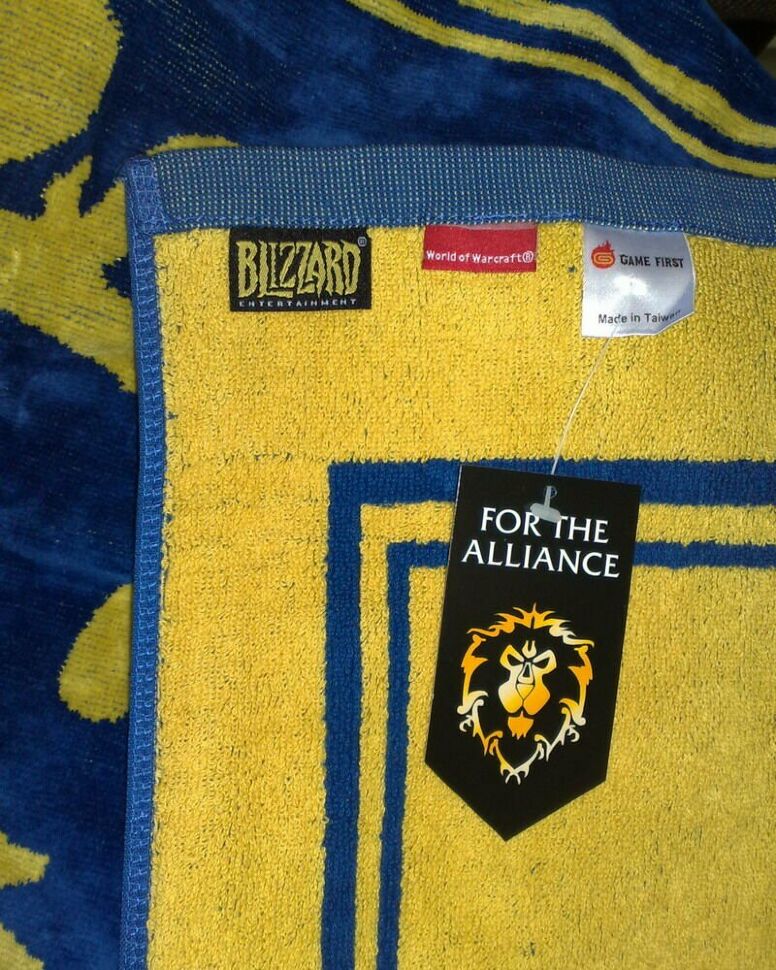 Рушник зі знаком Альянсу (Alliance World of Warcraft Towel) 150 x 72 cm 