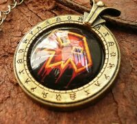 Медальйон World of Warcraft клас шаман Shaman (Метал + скло) 