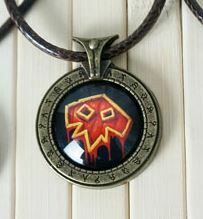 Медальйон World of Warcraft клас шаман Shaman (Метал + скло) 