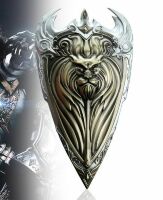 World of Warcraft Alliance Logo Golden Shield Metal 