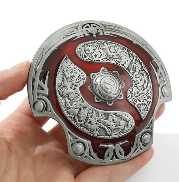 Декоративний щит Дота 2 Aegis of Champions Shield Dota 2 Silver/Red метал 
