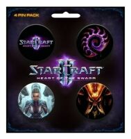 Набір Значків StarCraft II Heart of the Swarm Pin Pack 