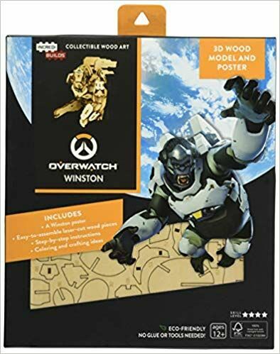 Конструктор з дерева 3D - Overwatch Winston Incredibuilds Wood Model 