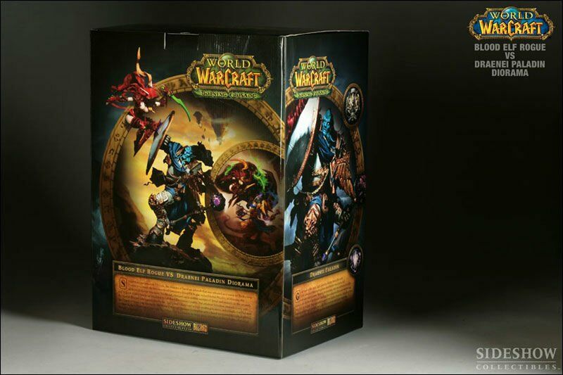 Статуетка SIDESHOW World of Warcraft BLOOD ELF ROGUE VS DRAENEI PALADIN 46 см. 