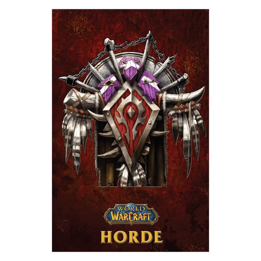 Конструктор з дерева 3D - World of Warcraft Horde Incredibuilds Wood Model 