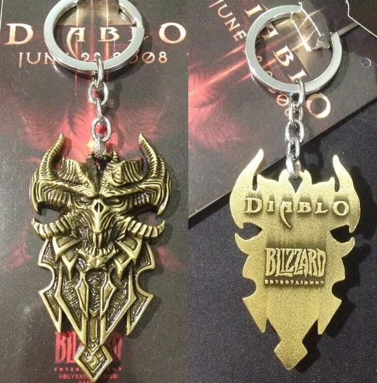 Брелок - Diablo III Logo Metal bronze 