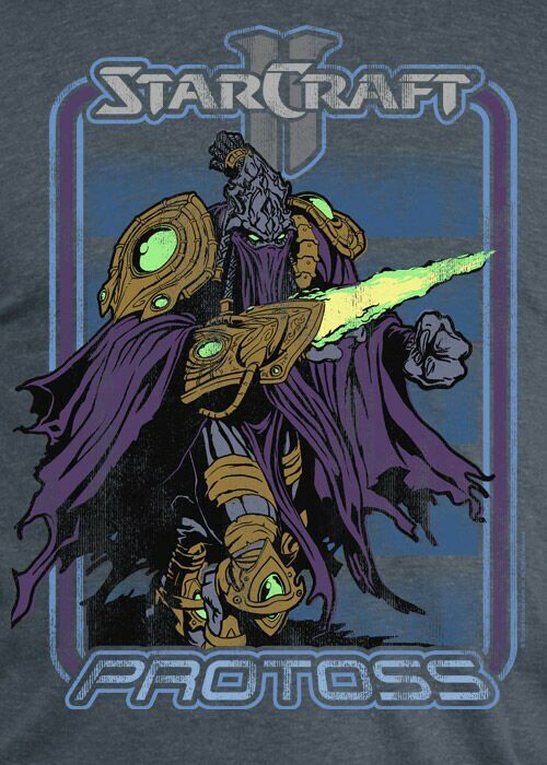 Футболка StarCraft II Retro Protoss Premium  (размер S) 