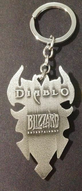 Брелок - Diablo III Logo Metal silver 