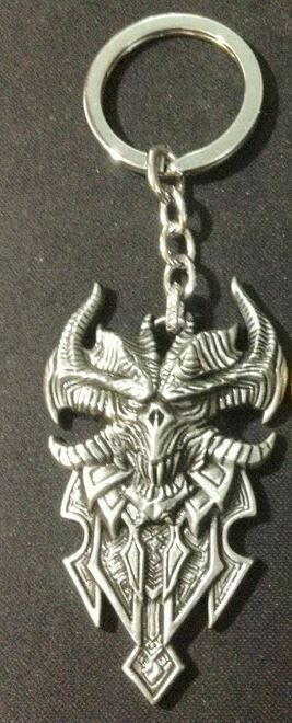 Брелок - Diablo III Logo Metal silver 