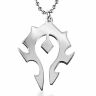 Медальон World of Warcraft Horde Titanium steel silver