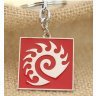 Брелок StarCraft II Zerg Keychain red