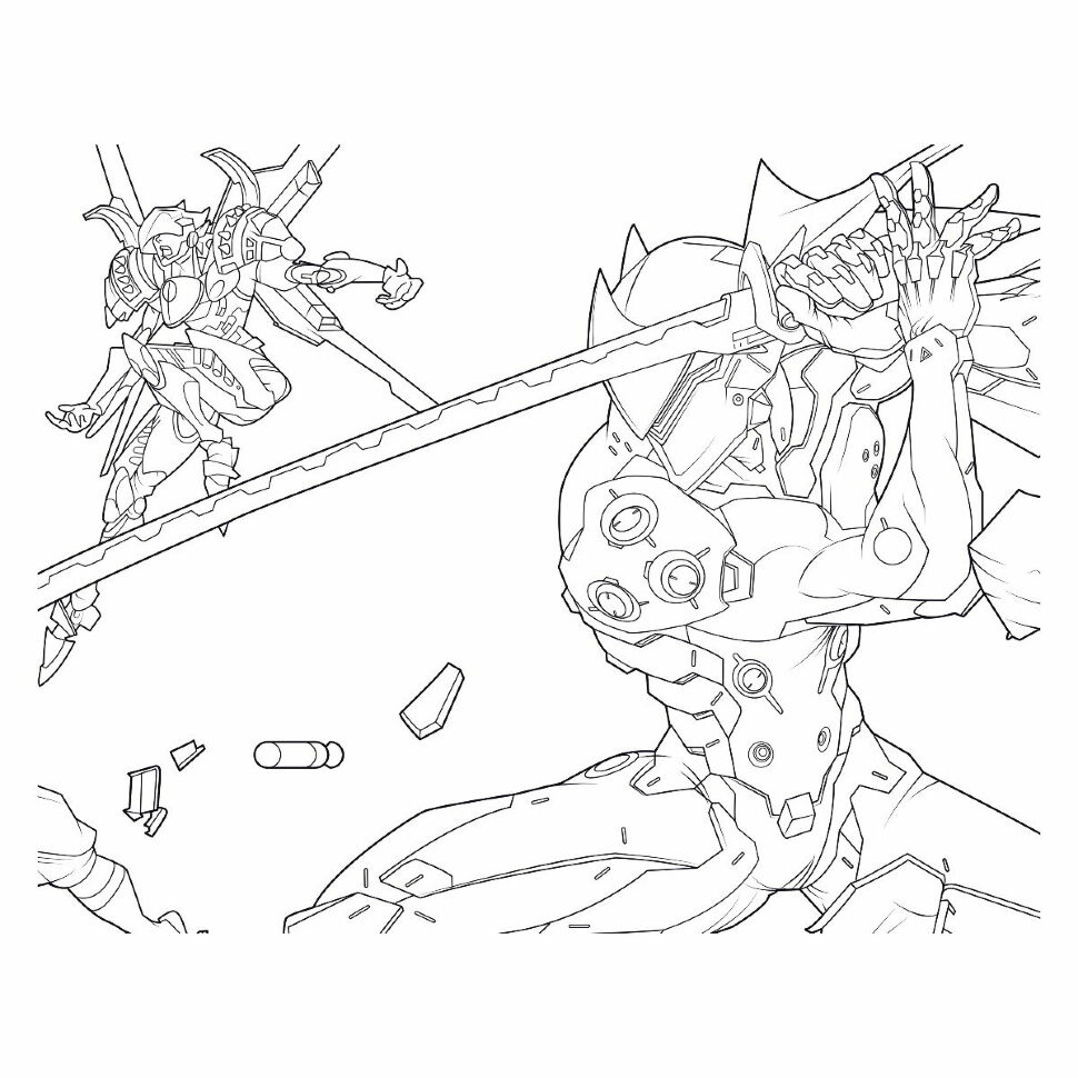 Розфарбування Overwatch Coloring Book 