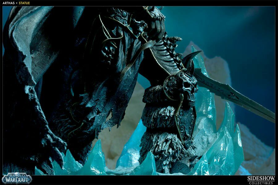 World of Warcraft Arthas Menethil the Lich King Polystone Statue Sideshow 