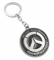 Брелок Overwatch Keychain - Metal Blizzard silver